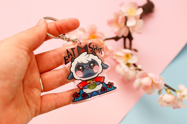 eat shit keychain